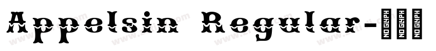 Appelsin Regular字体转换